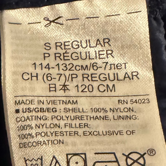 Gap Kids Recycled Lightweight Puffer Jacket Primaloft Navy Blue Size Small 6-7 - Picture 4 of 8